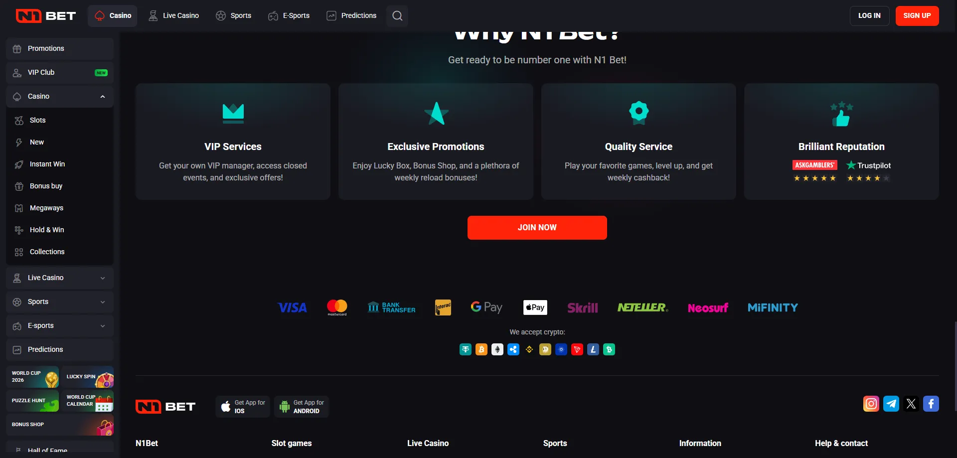 N1Bet Casino AU deposit and withdrawal methods — fast crypto and fiat payments