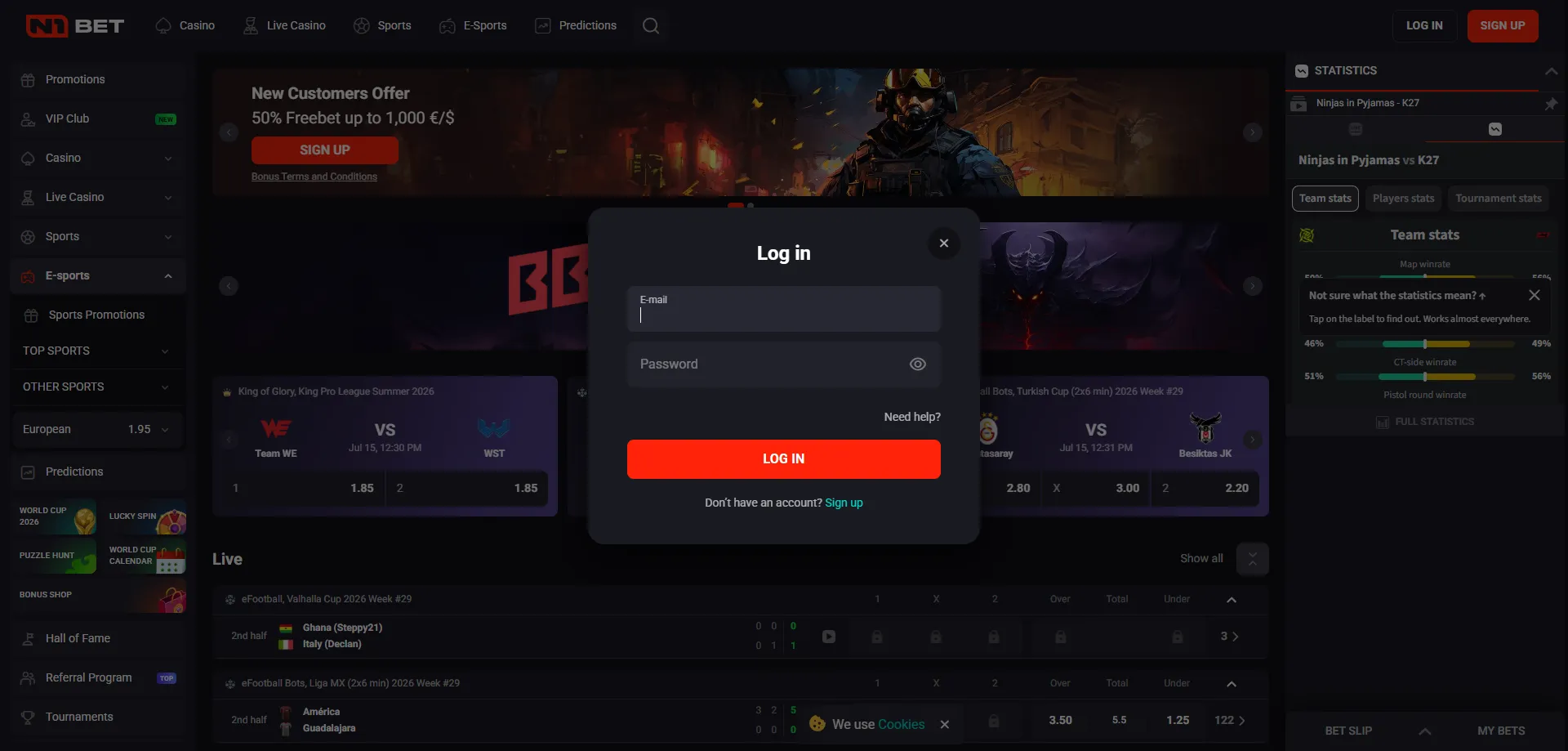 N1Bet Casino AU login and account registration — quick sign up process